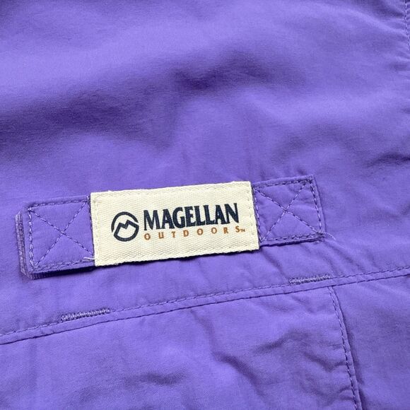Magellan Outdoors Men’s XL Purple Vented Fishing Shirt Nylon Button-Up Wicking - Picture 2 of 9